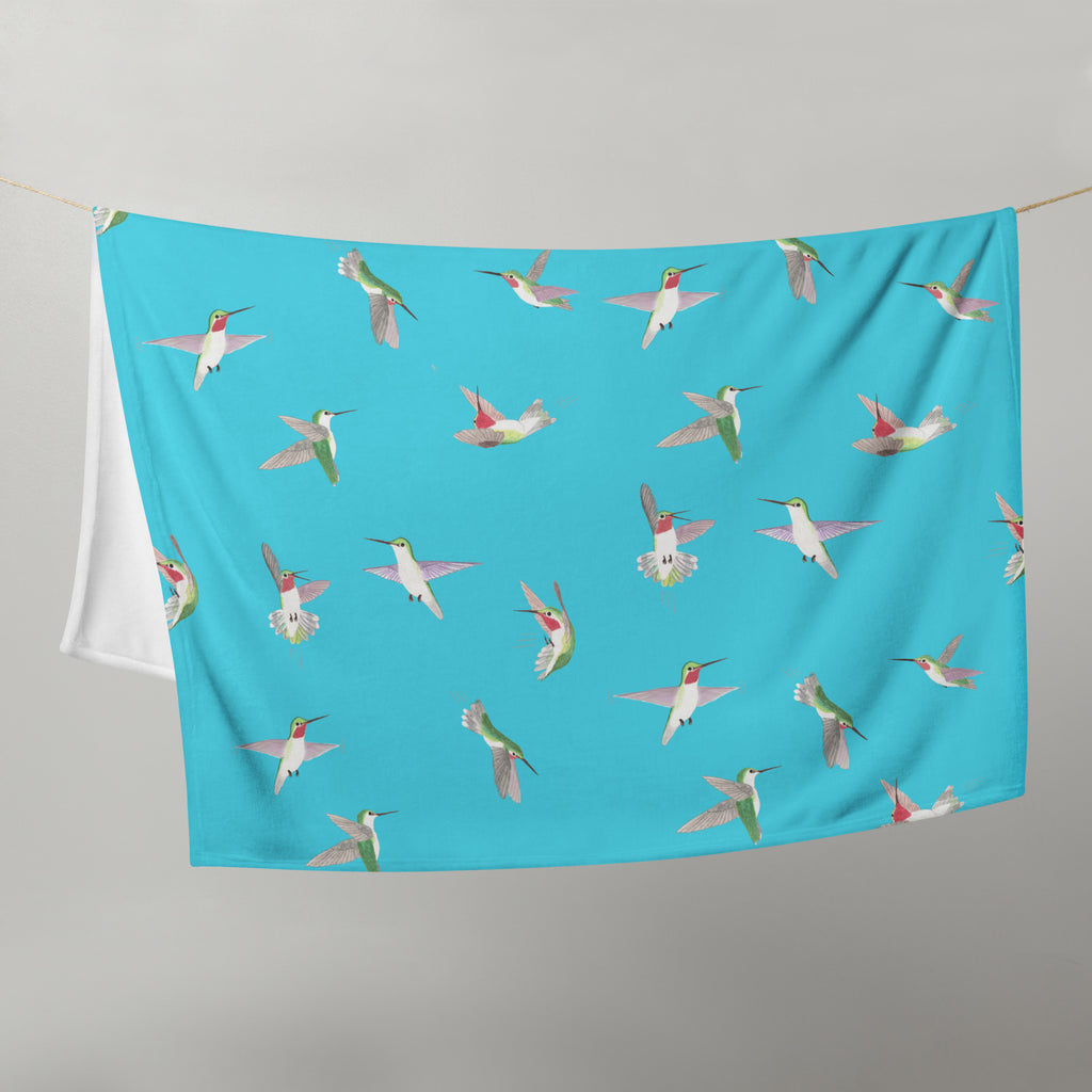 Hummingbird Throw Blanket