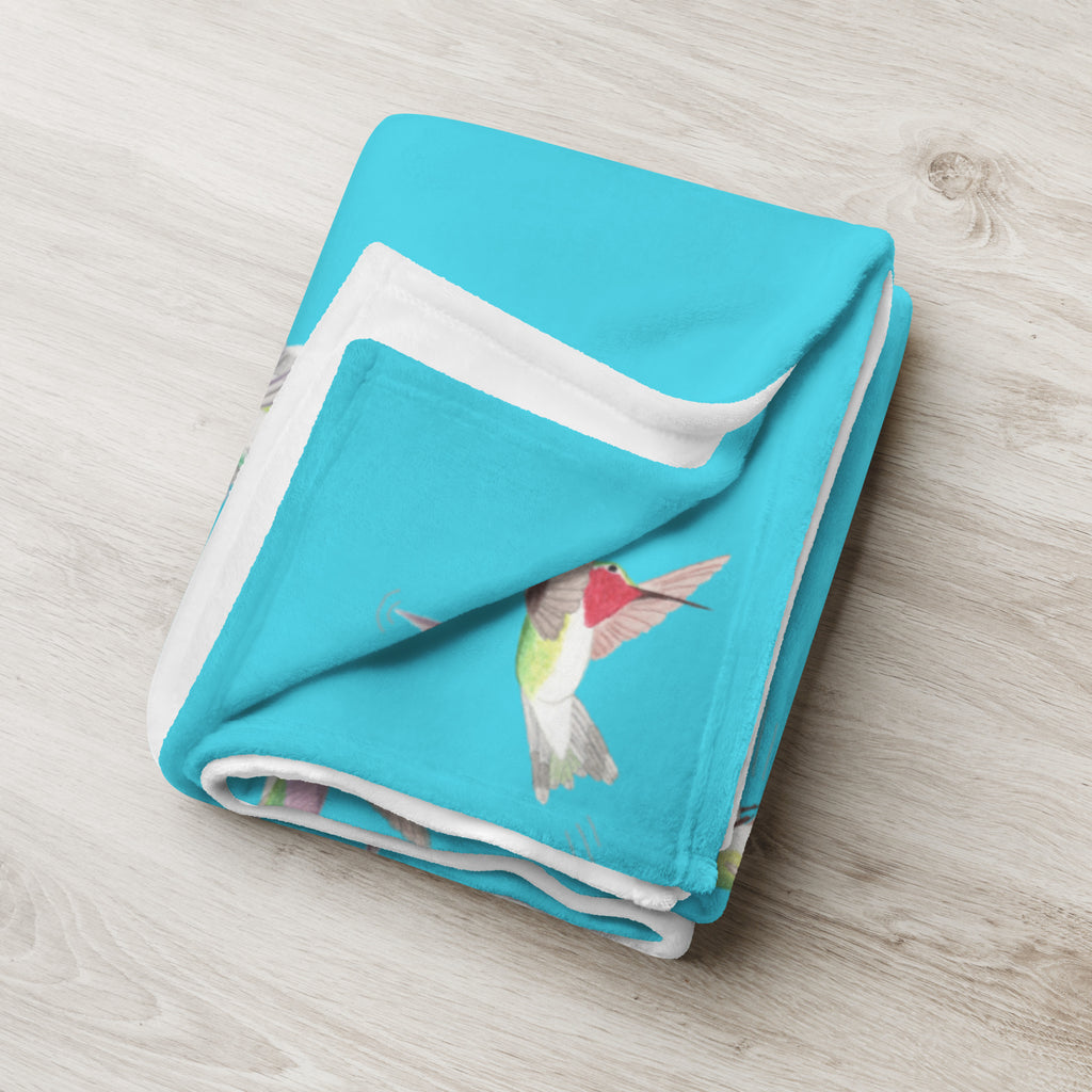 Hummingbird Throw Blanket