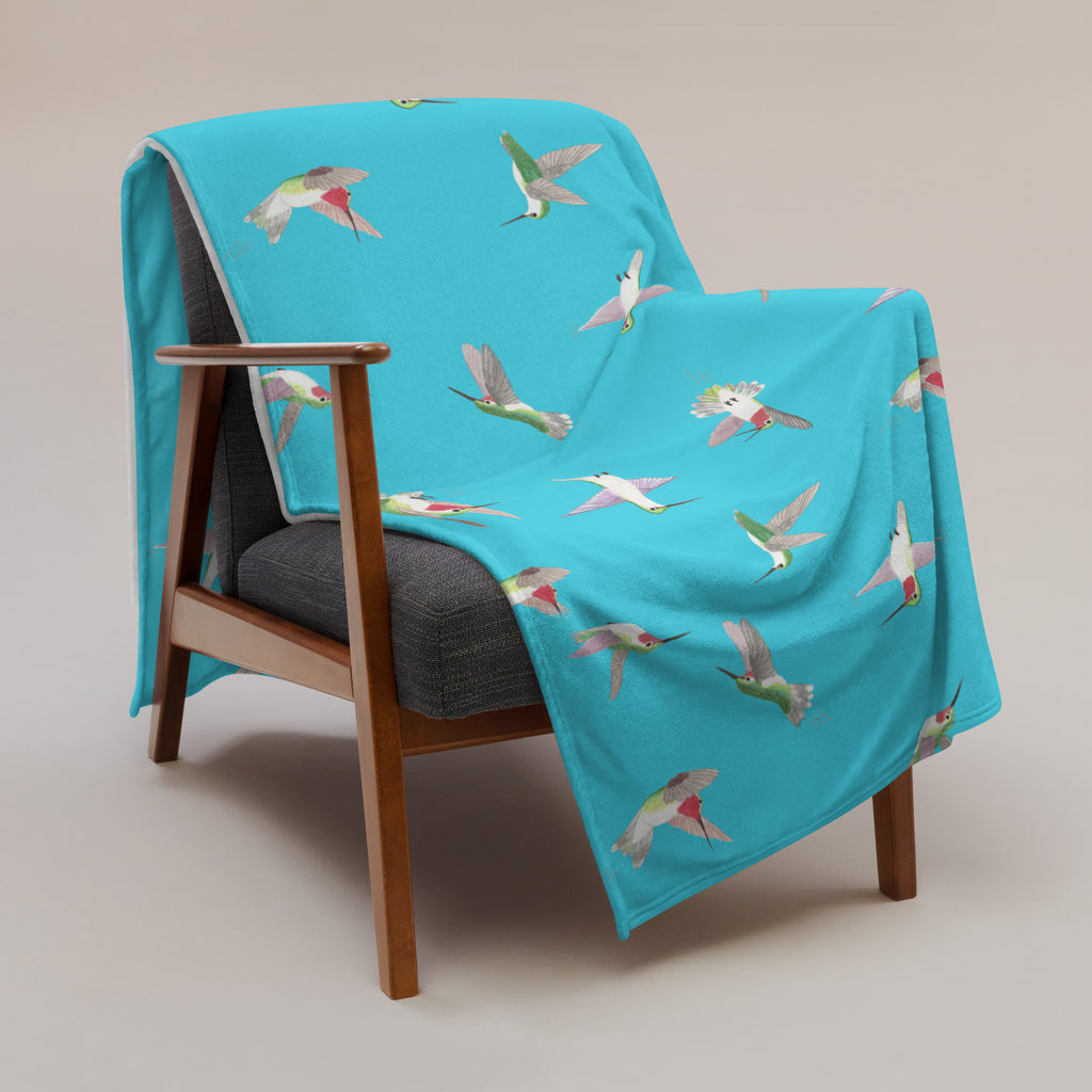 Hummingbird Throw Blanket