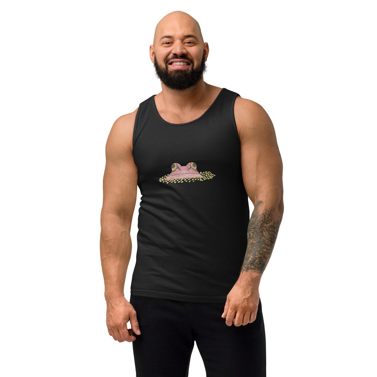 Big Frog Peeking Unisex Comfort Colors 100% Cotton Tank Top