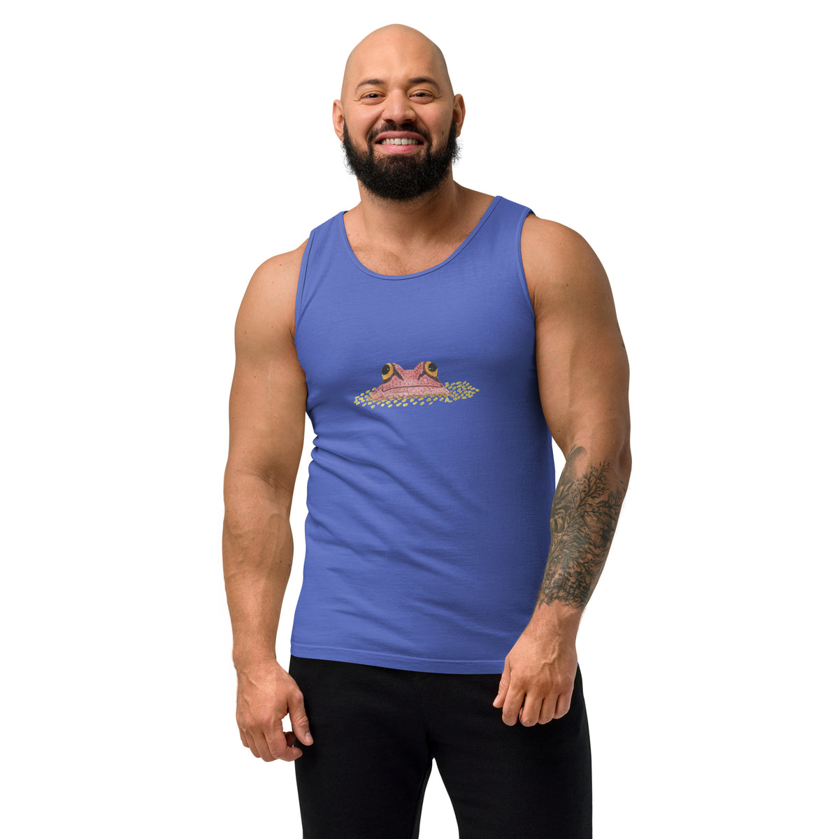 Big Frog Peeking Unisex Comfort Colors 100% Cotton Tank Top