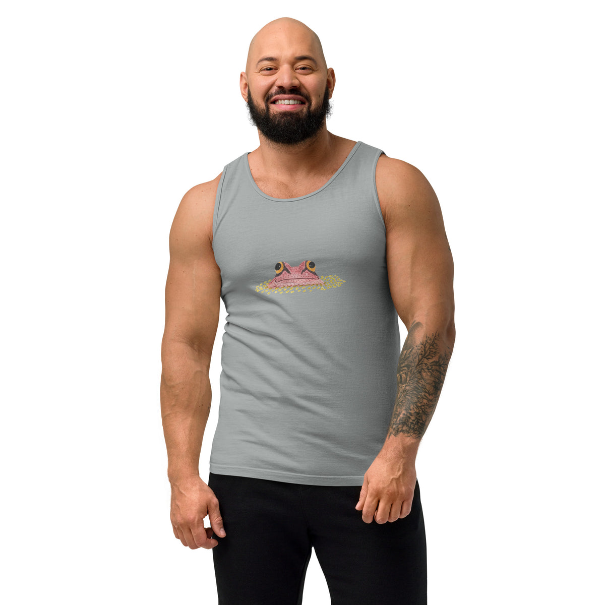Big Frog Peeking Unisex Comfort Colors 100% Cotton Tank Top