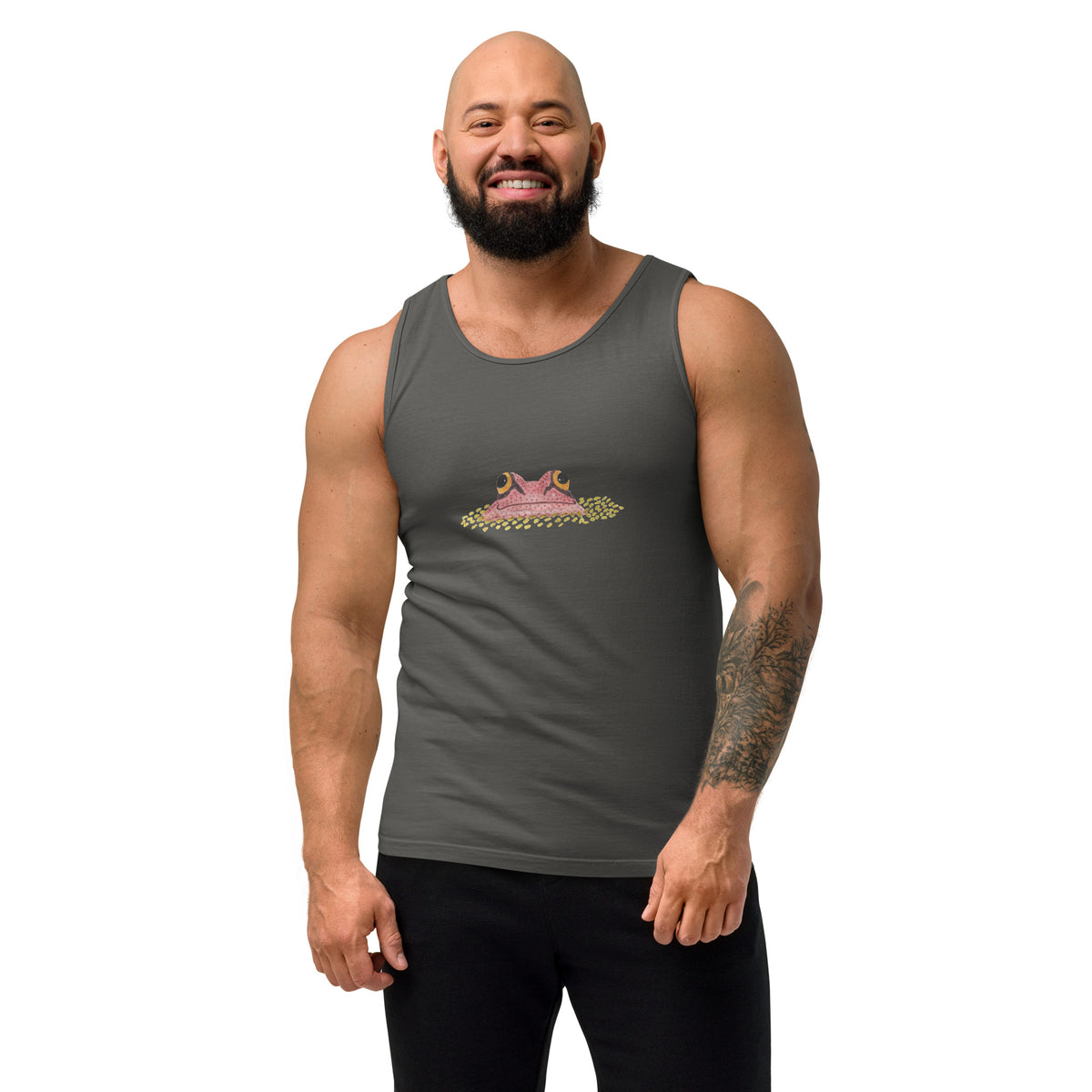 Big Frog Peeking Unisex Comfort Colors 100% Cotton Tank Top